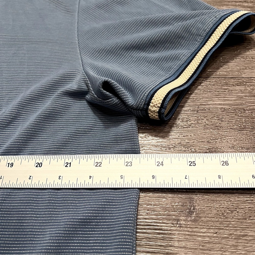 Ted Baker London Polo Shirt Size 6 Blue Button Snap Preppy Casual Adult Lounge - Picture 15 of 15